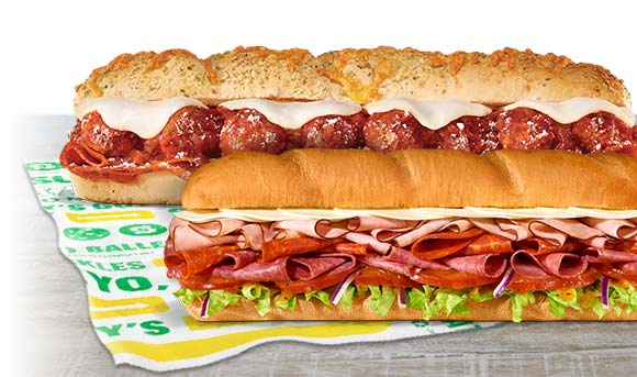 Boss Sub and Ultimate BMT Sub on paper wrapper